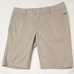Vince Beige/Khaki Bermuda Shorts w/ Hip Buckle